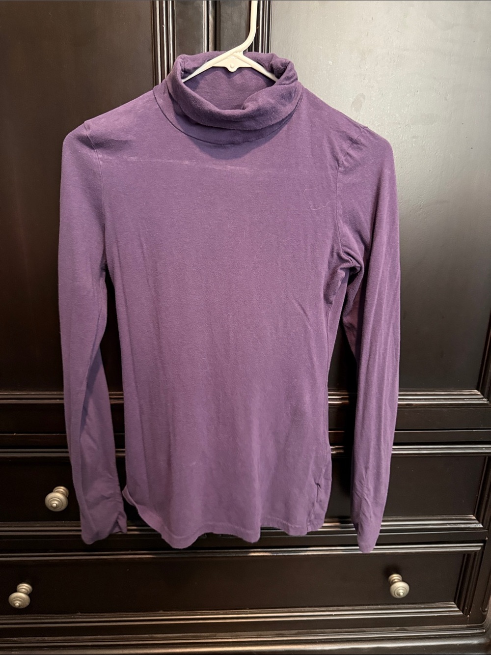 Decree Purple Long-Sleeve Turtleneck Top